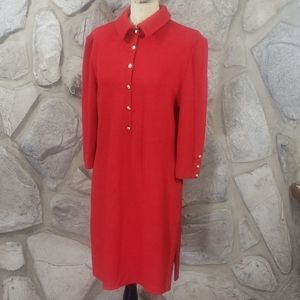 Vintage St. John Red Knit Dress